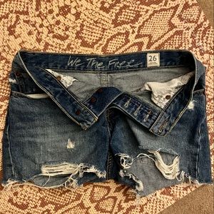 Free People Denim Shorts